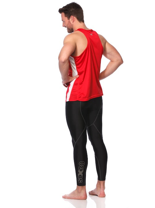 Mens Running Singlet Red - Main Image